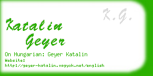 katalin geyer business card